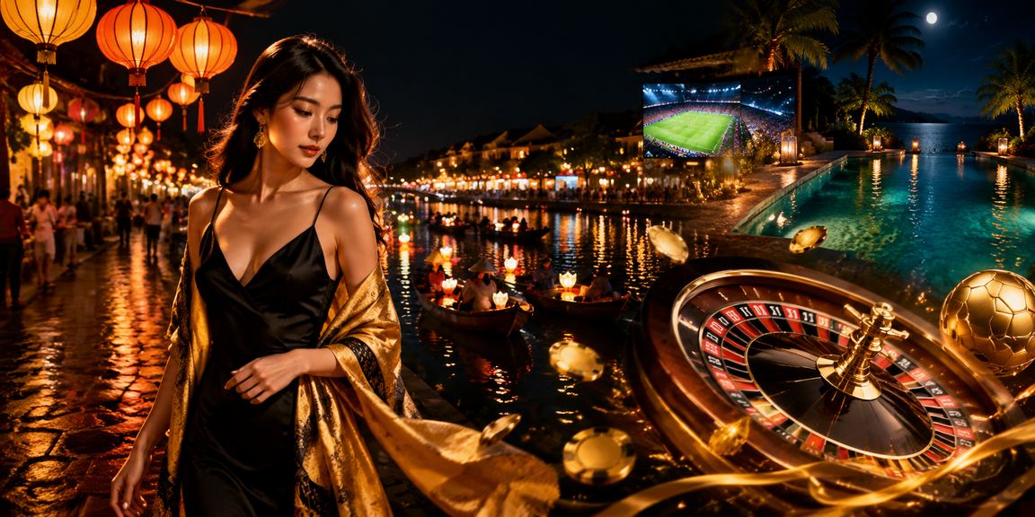 Đêm chợ Hội An với ánh đèn lung linh gợi lên không khí giải trí sống động miền Trung